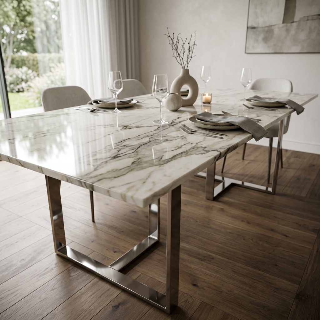 Alternative view of Marble Top Dining Table
